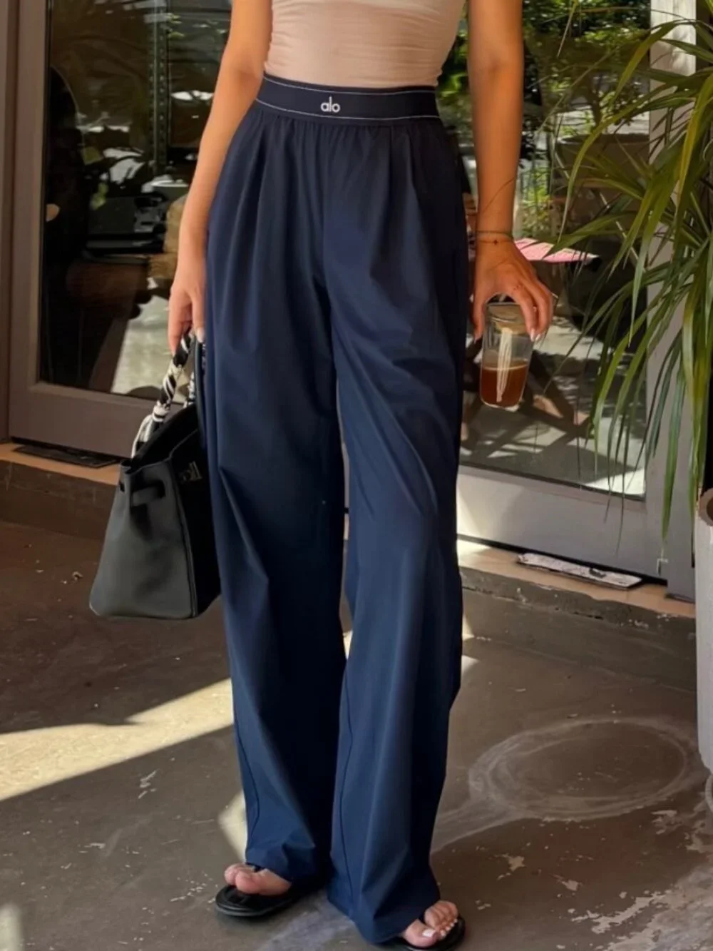 ALO Yoga🦸‍♀️Versatile Suit Up Pants Navy Blue (Regular 30 inches)